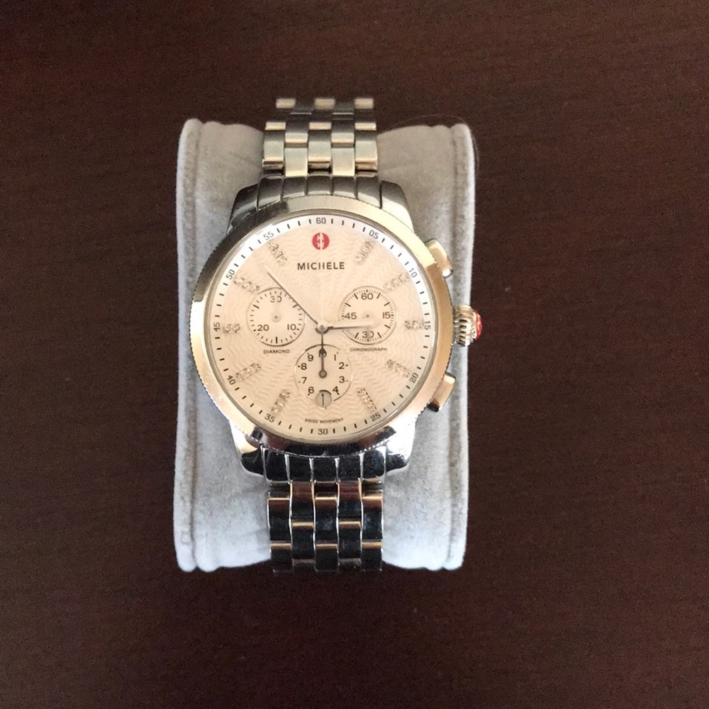 Silver Authentic Michele Watch